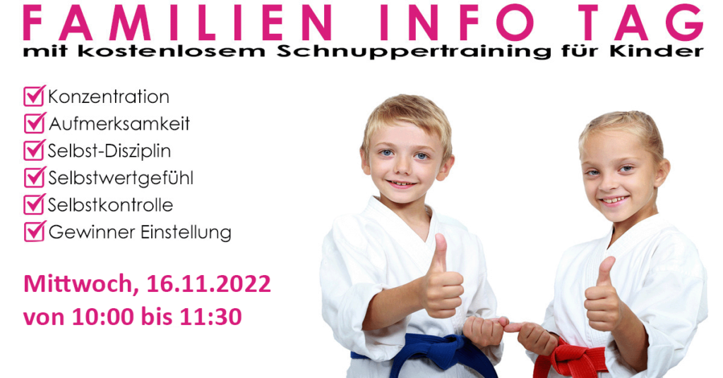 Familien Info Tag im Martial Arts Center München