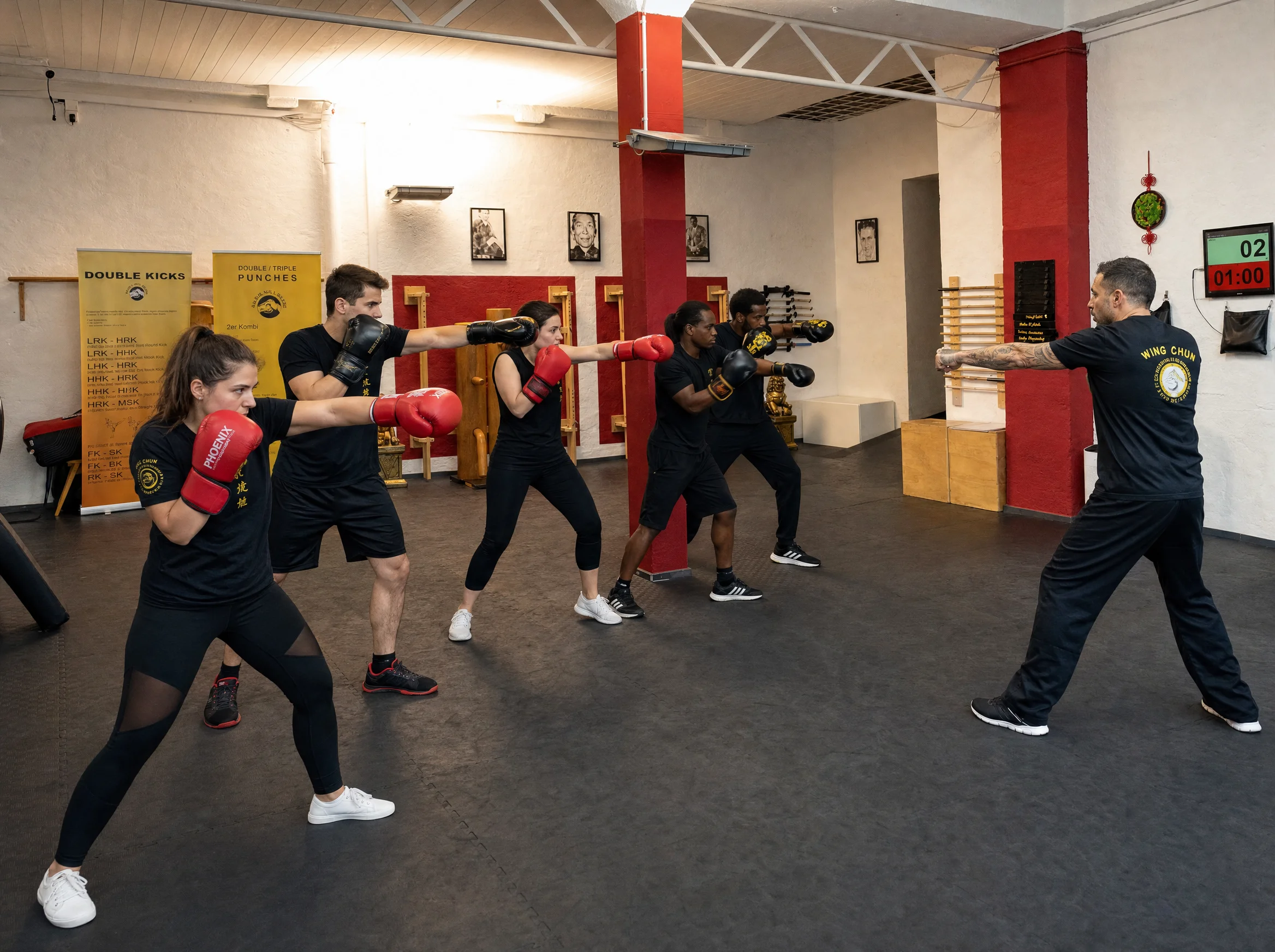 Kickboxen Gruppentraining im Martial Arts Center München