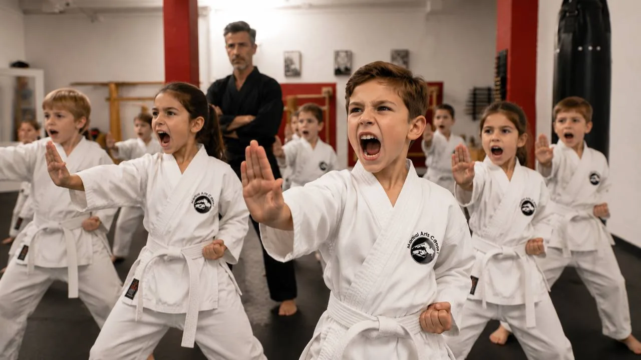 Selbstbewusstsein gegen Mobbing: So wird dein Kind stark 4 Selbstbewusstsein gegen Mobbing - Kinder üben Grenzen setzen im Martial Arts Center München