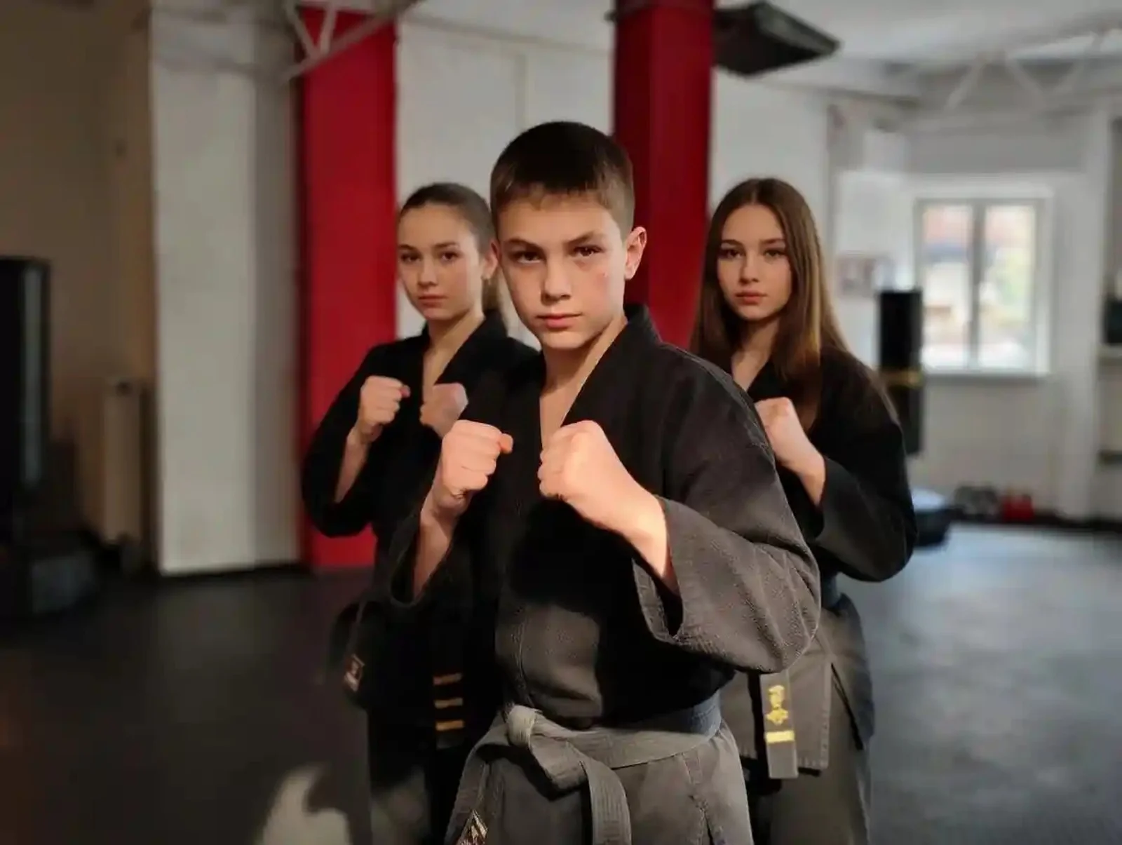 Kinder und Jugendliche beim Kung-Fu-Training im Martial Arts Center München